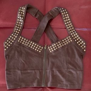 Studded Crop Top Cami